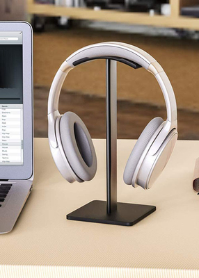 Anti Scratch Desk Gaming Headphone Stand 23cm Aluminum Base