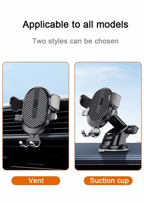 Air Vent Circular Dashboard Mobile Phone Stands Scratch Prevention 70mm Dia