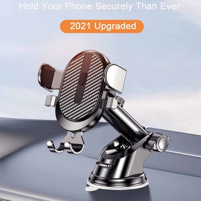 Air Vent Circular Dashboard Mobile Phone Stands Scratch Prevention 70mm Dia