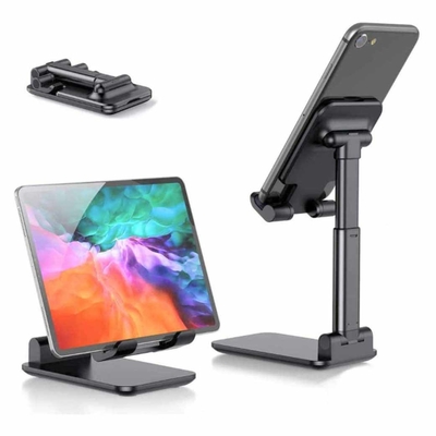 Height Adjustable Folding Desktop Phone Stand 130mm Phone Holder Desk Mount