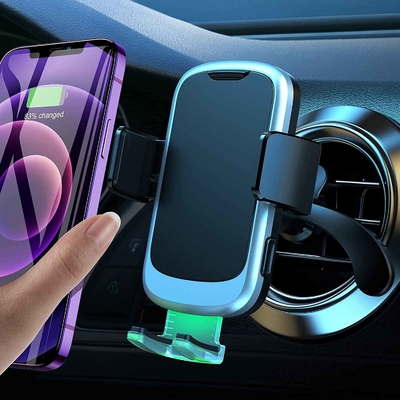 OEM Wireless Car Charger Mount Auto Clamping 5W Vertical Air Vent Phone Holder