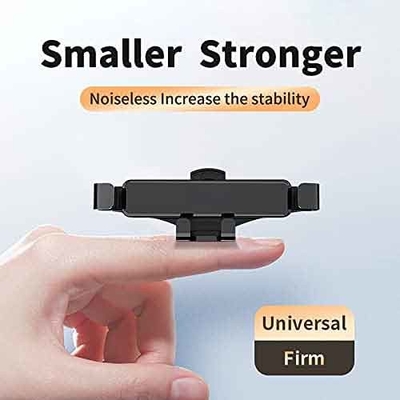 ABS PVC Multifunctional Phone Holder Shockproof Car Air Vent Mount 90mm width