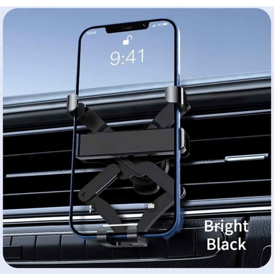ABS PVC Multifunctional Phone Holder Shockproof Car Air Vent Mount 90mm width