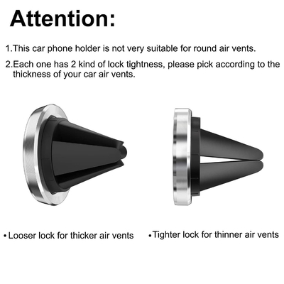 Aluminum Alloy Magnetic Car Mount Holder 15W For Car Air Vent