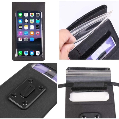 360 Rotation Waterproof Motorcycle Phone Mount 6.7 Inch Anti Shock