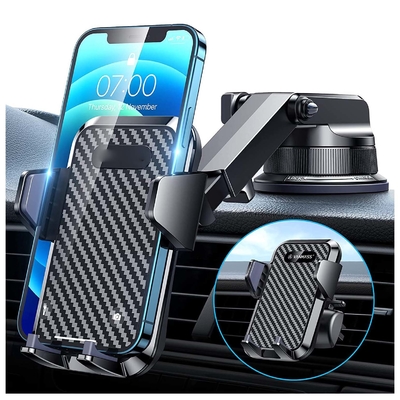 Retractable Windshield Mount Phone Holder Suction Cup 88mm Width