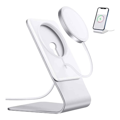 Aluminum Desktop Magsafe Phone Mount 15w Magsafe Charger Holder