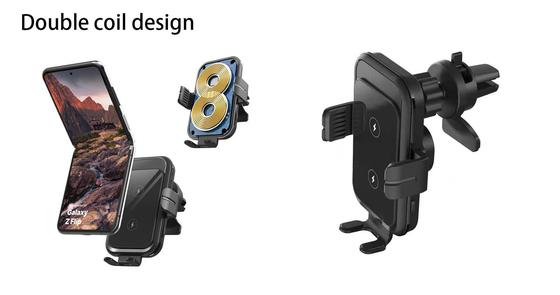 Automatic Mobile Phone Car Mount Holder 15W Wireless Fast Charger
