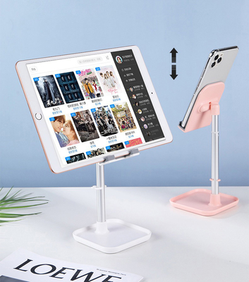 Alu Alloy ABS Silicone Cell Phone Stand For Desk Adjustable