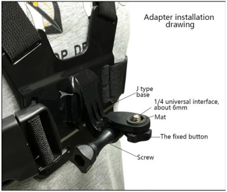Rotatable Smartphone Chest Mount Harness Strap Holder