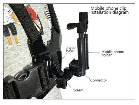 Rotatable Smartphone Chest Mount Harness Strap Holder